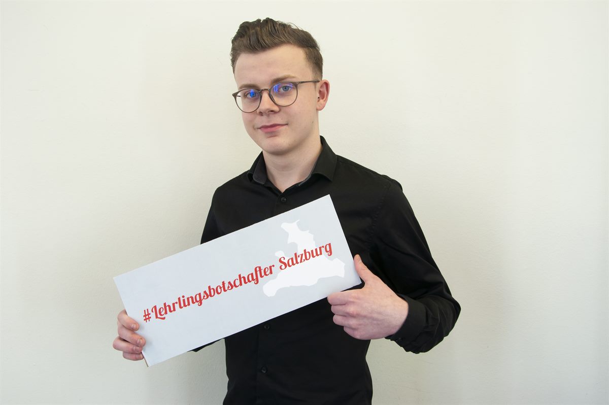 Tobias Wirthenstätter, Lehrlingsbotschafter für Salzburg