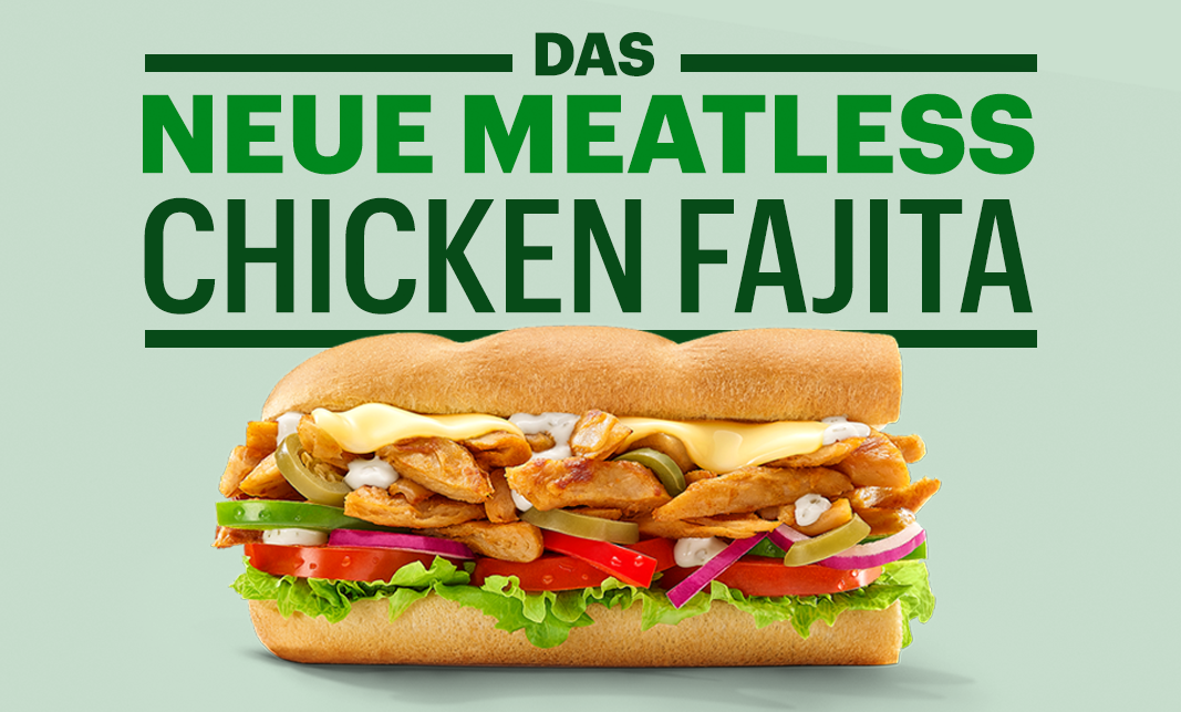 Das neue Subway® Meatless Chicken Fajita Sub