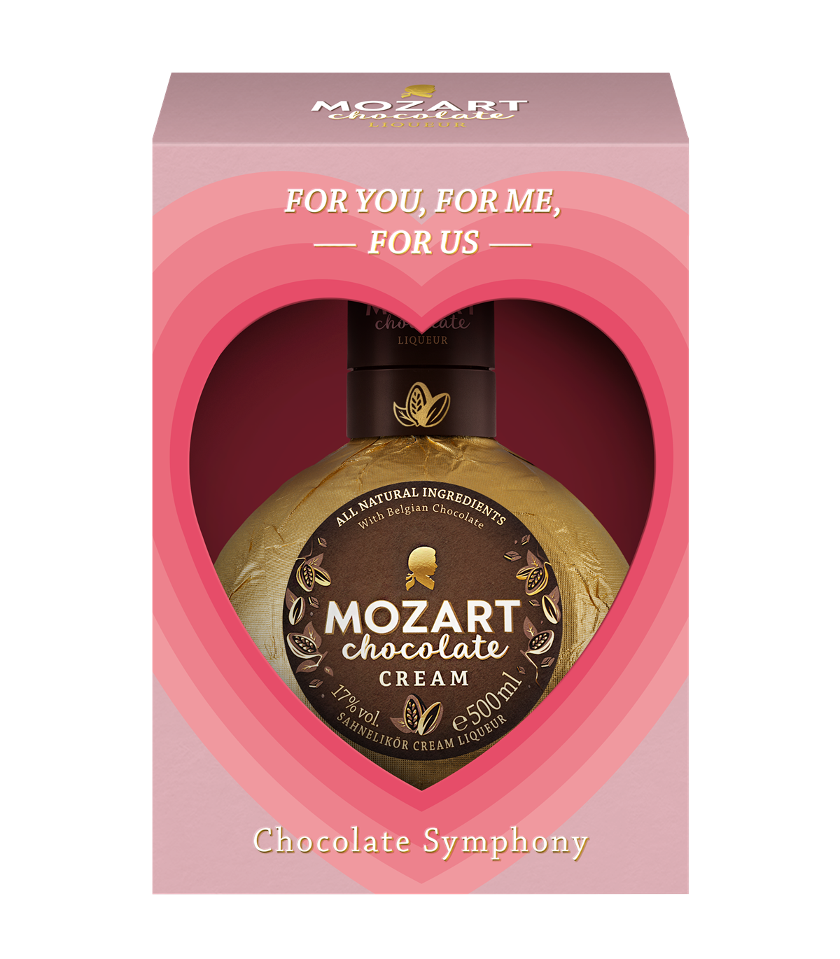 Mozart Cream Chocolate 500ml Herz-GP